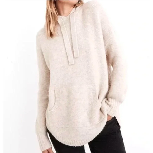 Madewell Sweaters - Madewell Wilmington Hoodie Sweater in Beige NB371